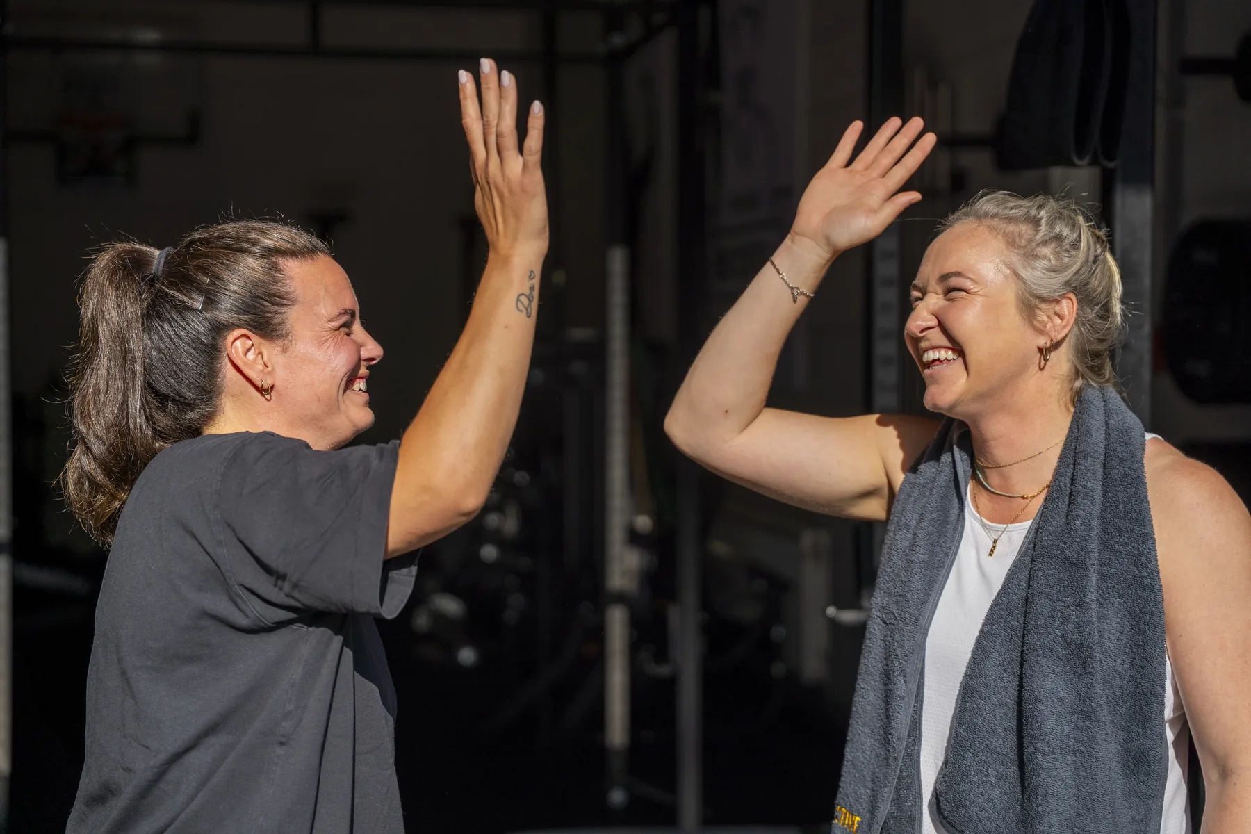 Personal training vastgelegd voor social content